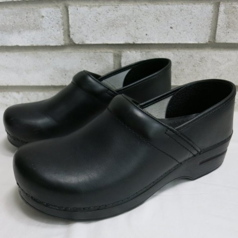 Dansko Leather Dress Clogs Shoes Women's Comfort Footwear Professional Sz 41